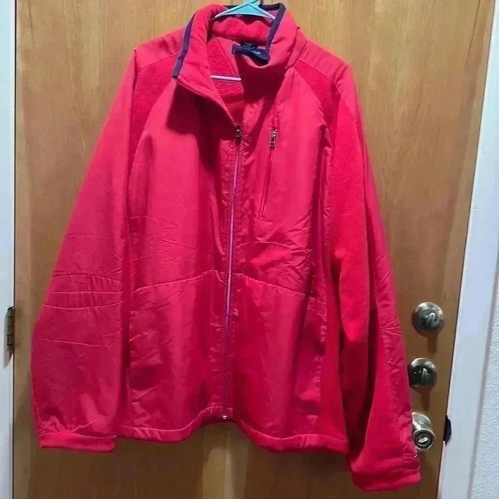 Tommy Hilfiger red fleeced lined jacket